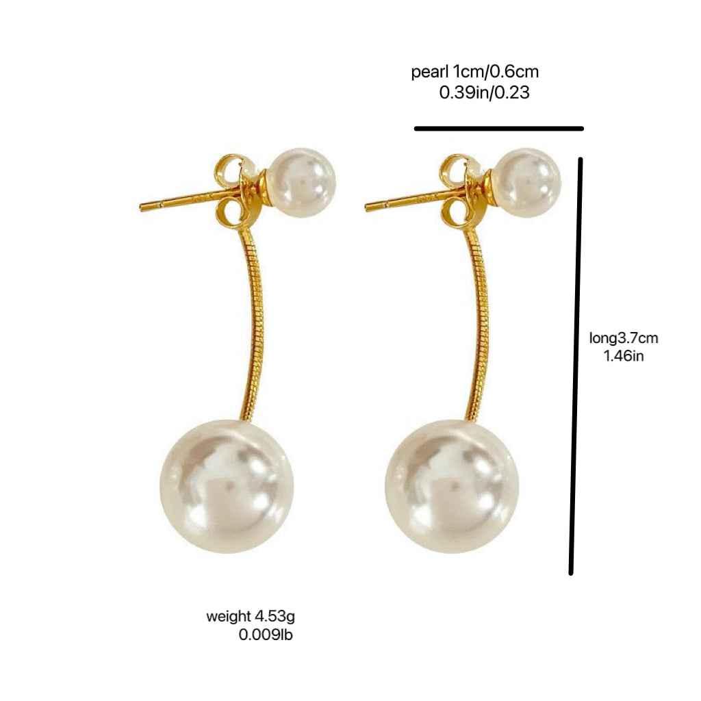 Dual-Pearl Convertible Earrings – A Minimalist & Elegant Choice - Zariah's