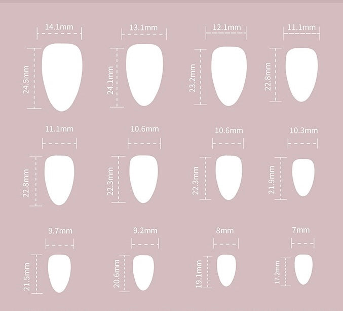 24-Piece Medium-Long Press-On Nail Set β Elegant Floral & Bow Design with Professional Tool Kit - Zariah's