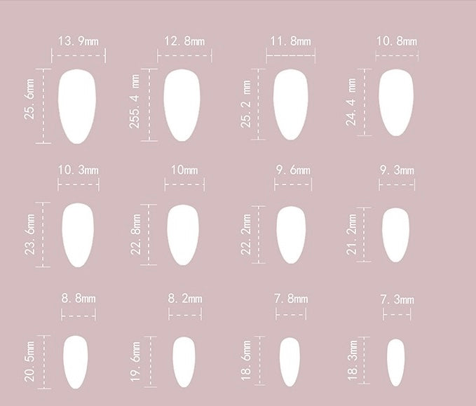 24-Piece Black Star Press-On Nail Set – Includes Application Kit - Zariah's