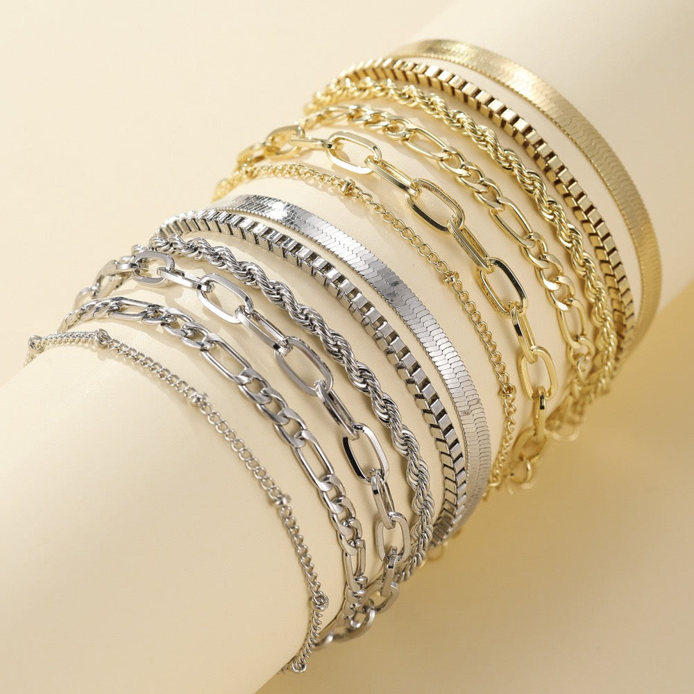 Six-Piece Bohemian Minimalist Bracelet Set - Zariah's