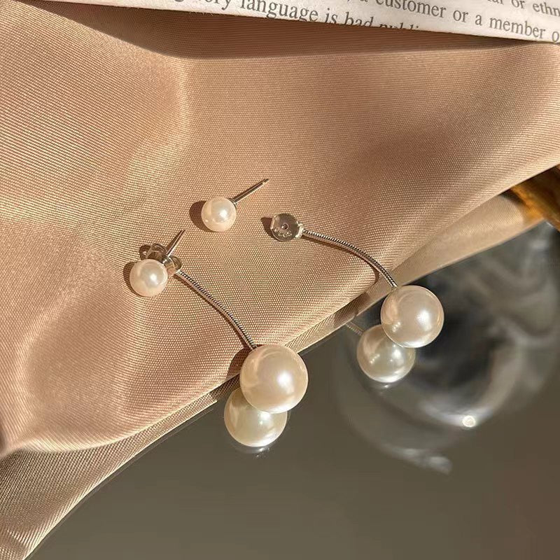 Dual-Pearl Convertible Earrings – A Minimalist & Elegant Choice - Zariah's