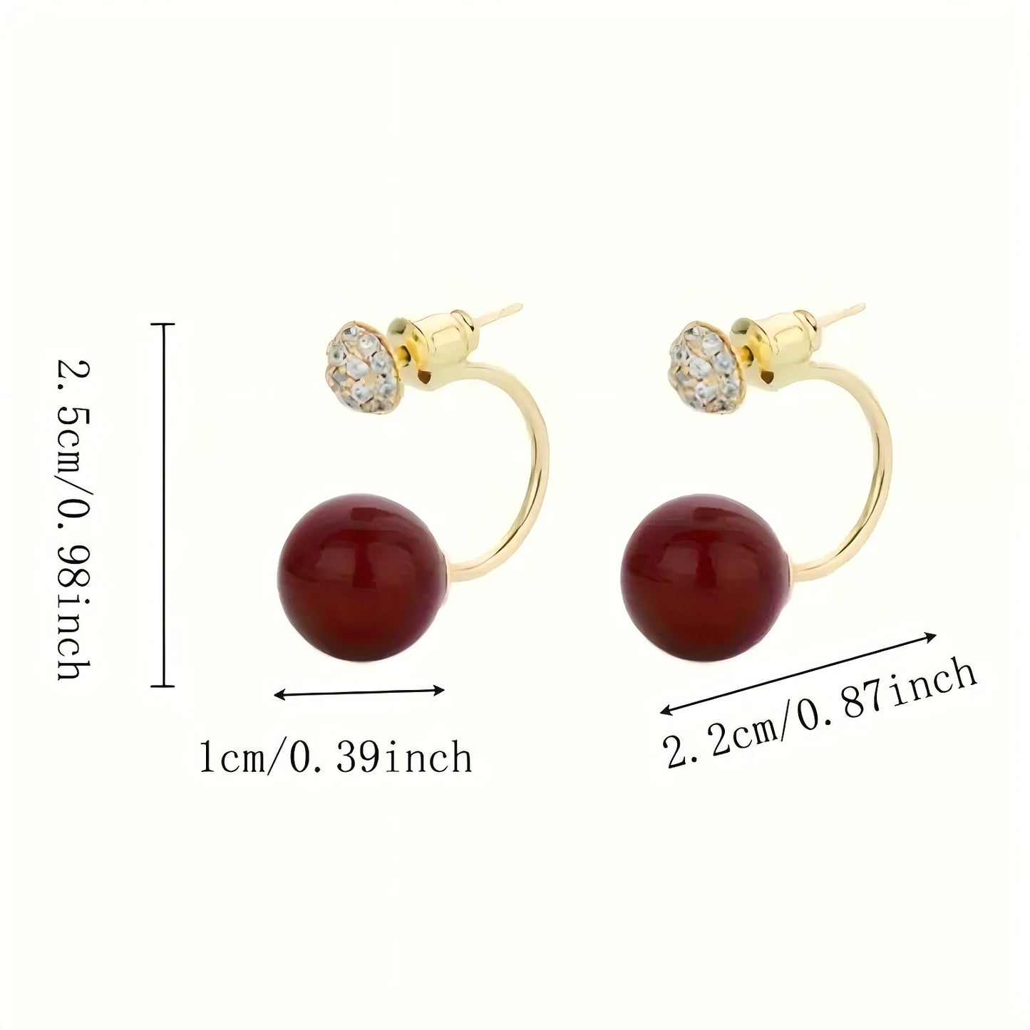 Creative Dual-Wear Stud Earrings – Minimalist Design for Any Occasion - Zariah's
