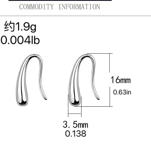 French Minimalist Teardrop Stud Earrings – Elegant & Luxurious - Zariah's