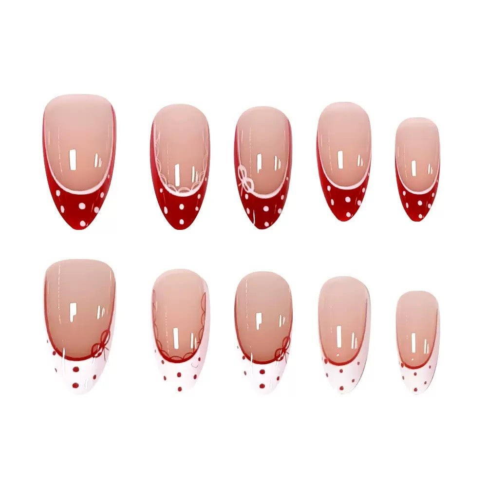 ZARIAH's Red & White Polka Dot