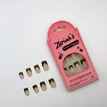 Zariah's press-on nails kit with packaging on a white background