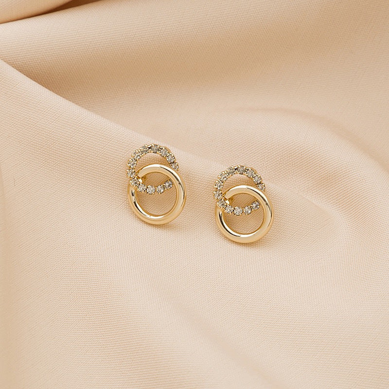 Elegant double-ring earrings - Zariah's