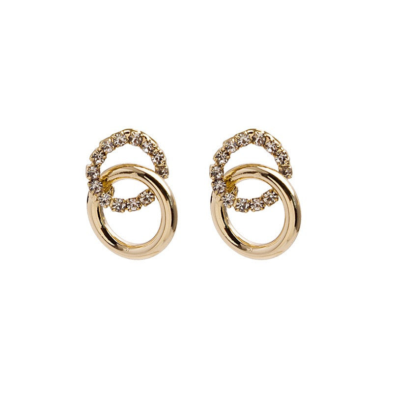 Elegant double-ring earrings - Zariah's